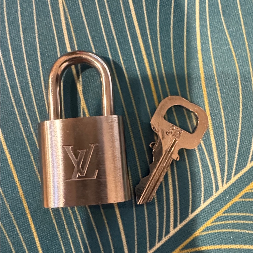 Louis Vuitton Silver Lock and Key
